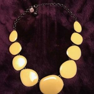 Yellow statement necklace